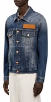 Blue Cotton Denim Jacket 2