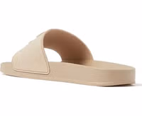 Beige Rubber Slides 2