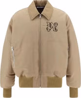 Beige Polyamide Bomber 1