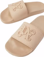 Beige Rubber Slides 3