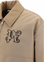 Beige Polyamide Bomber 3