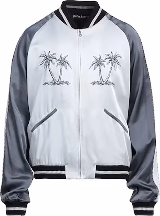 Gray Acetate Bomber