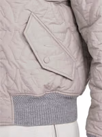 Gray Polyester Bomber 3