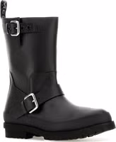 Black Polyester Ankle Boots 2