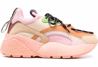 Orange Polyethylene Chunky Sneakers 1
