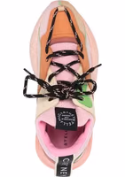 Orange Polyethylene Chunky Sneakers 4
