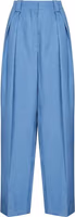 Blue Linen Casual Pants 1