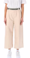 Beige Viscose Casual Pants 2
