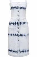 Blue Polyester Casual Dress 1