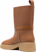 Brown Polyethylene Ankle Boots 3