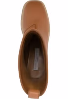 Brown Polyethylene Ankle Boots 4