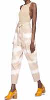 White Cotton Cargo Pants 2