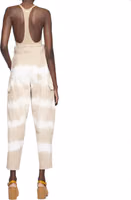 White Cotton Cargo Pants 3