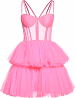 Multicolor Cotton Cocktail Dress 1