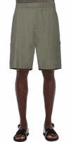 Bicolor Cotton Bermuda Shorts 2