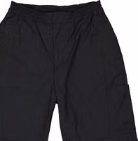 Black Cotton Cargo Shorts 3
