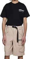 Beige Cotton Cargo Shorts 2