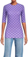 Purple Elastane T-Shirt 2