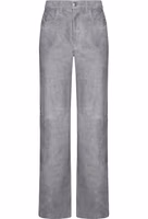 Gray Leather Pants 1