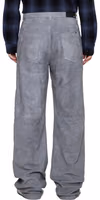 Gray Leather Pants 3