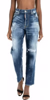 Blue Cotton Relaxed Fit Jeans 2