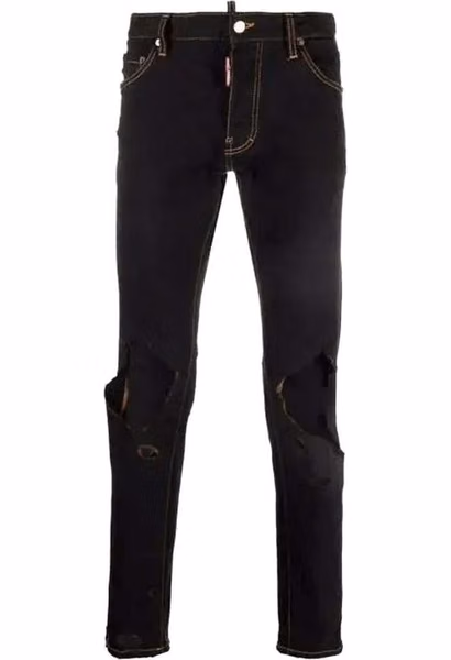 Black Cotton Jeans Denim