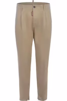 Beige Cotton Chino Pants 1