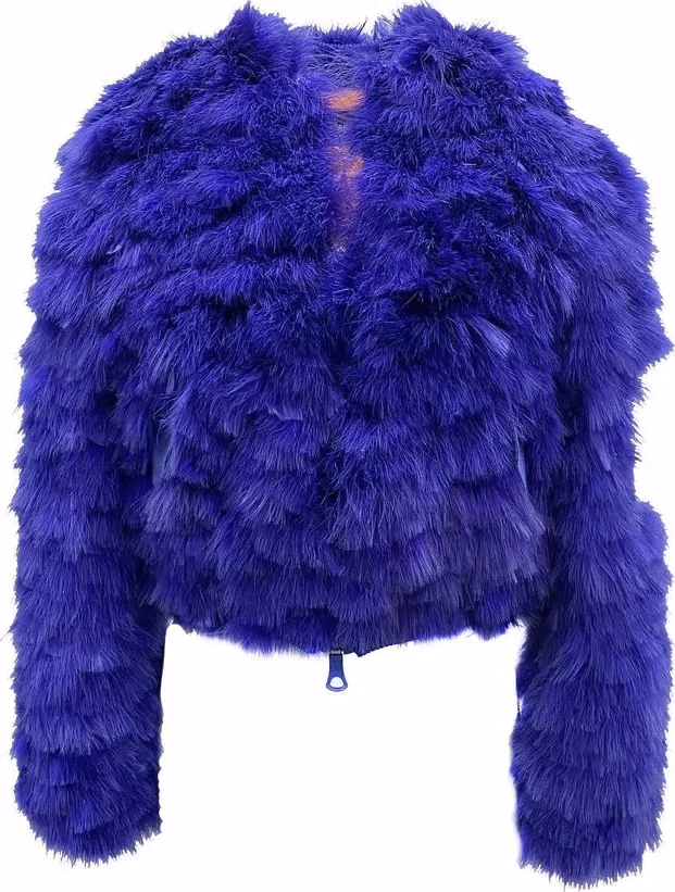 Blue Feather Bomber