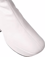 White Polyethylene Lace-Up Boots 4