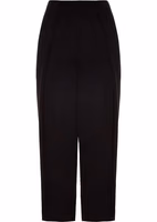 Black Viscose Casual Pants 1