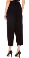 Black Viscose Casual Pants 3