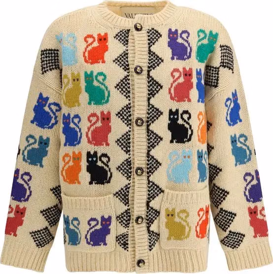 Multicolor Wool Cardigan