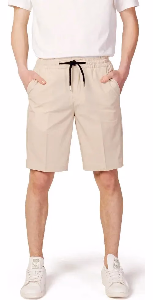 Beige Nylon Shorts