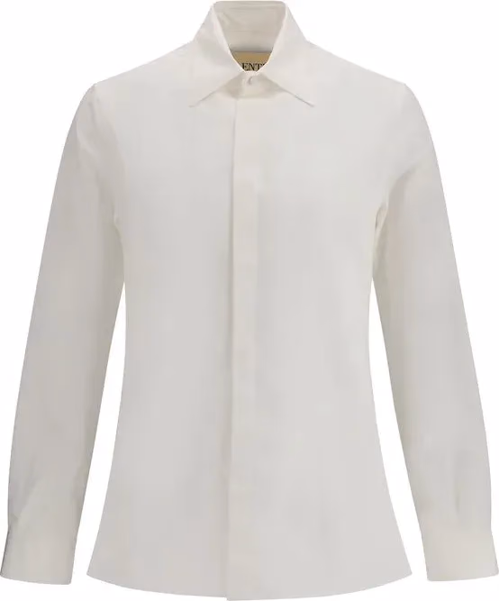 White Cotton Dress Shirt