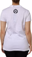 White V-Neck Cotton Short Sleeves T-shirt 3