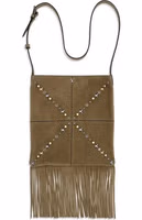 Beige Calf Leather Bos Taurus Shoulder Bag 1