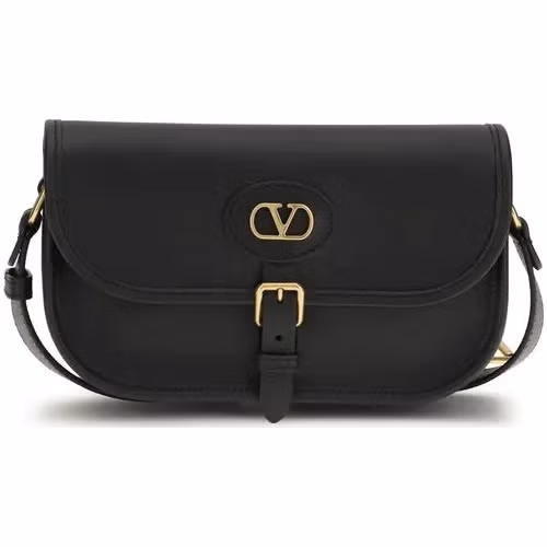 Black Calf Leather Bos Taurus Shoulder Bag