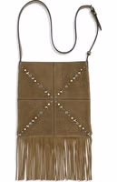 Beige Calf Leather Bos Taurus Shoulder Bag 2