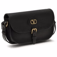 Black Calf Leather Bos Taurus Shoulder Bag 2