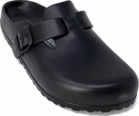 Black Artificial Leather Slippers 1