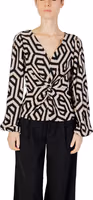 Beige Polyester Blouse 1
