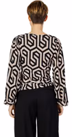 Beige Polyester Blouse 2