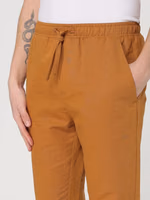Brown Cotton And Linen Pants 2