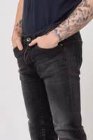 Black Cotton Slim Fit Jeans 3