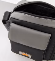 Black Polyethylene Crossbody Bag 3