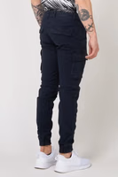 Blue Cotton Cargo Pants 2