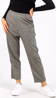 Black Wool Casual Pants 1