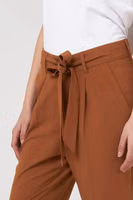Brown Polyester Casual Pants 3