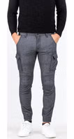 بناطيل كارجو رمادية من قطن 1