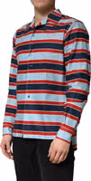 Multicolor Stripes Cotton Men Button Down Shirt 2